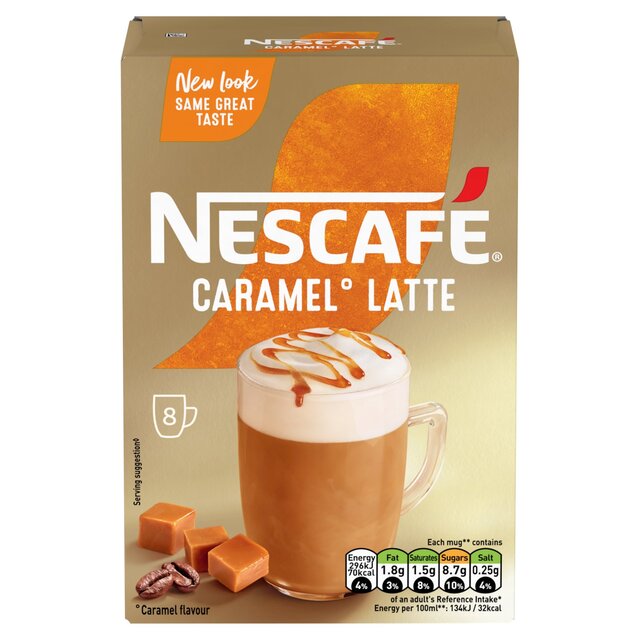 Nescafe Gold Karamell Latte Instant Kaffee 8 x 17g