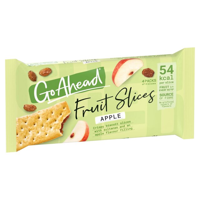 Go Ahead Apple Crispy Fruit Slices Snack Bars 4 per pack