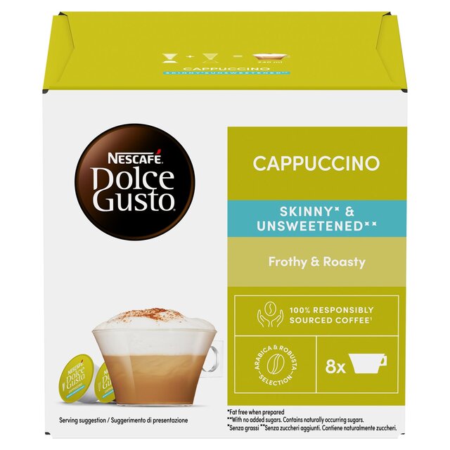 Nescafe Dolce Gusto Skinny Cappuccino Pods 8 per pack