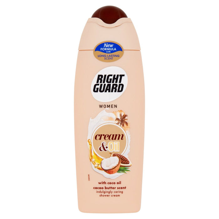 Guardia derecha Cream & Oils Gel de ducha de mantequilla de cacao 250 ml