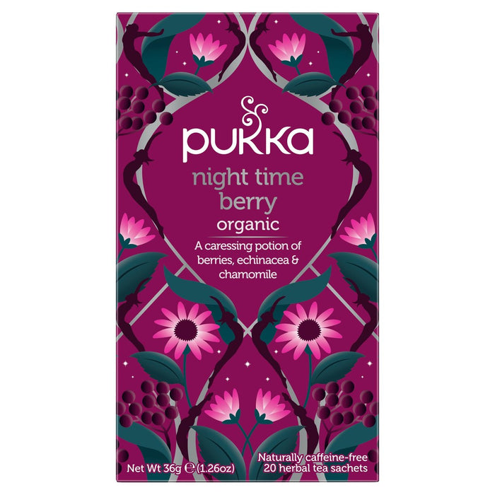 Pukka Night Time Berry Organic Herbes 20 par paquet