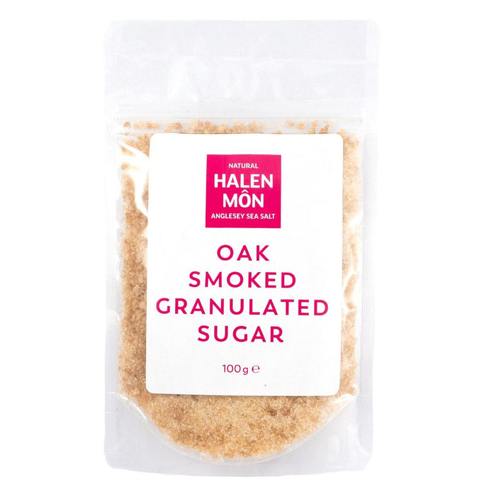 Halen Mon Oak ahumado azúcar granulada 100G