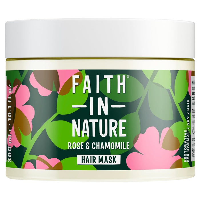 Faith in Nature Wild Rose y manzanilla Restaurando la máscara para el cabello 300ml