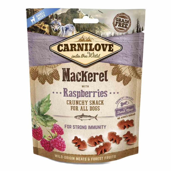 Carnilove Mackerel with Raspberries Crunchy Dog Treats 200g
