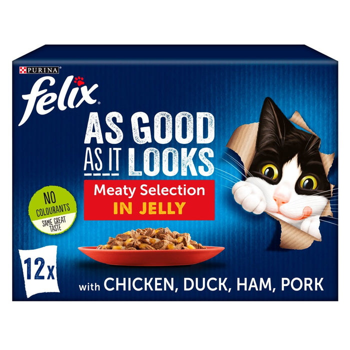 Felix aussi bien qu'il a l'air de sélection de la viande 12 x 100g