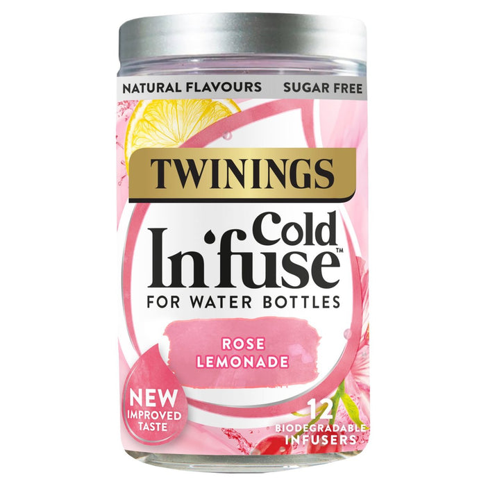 Twinings Cold in'fuse Rose Lemonade 12 Infuseurs 12 par paquet