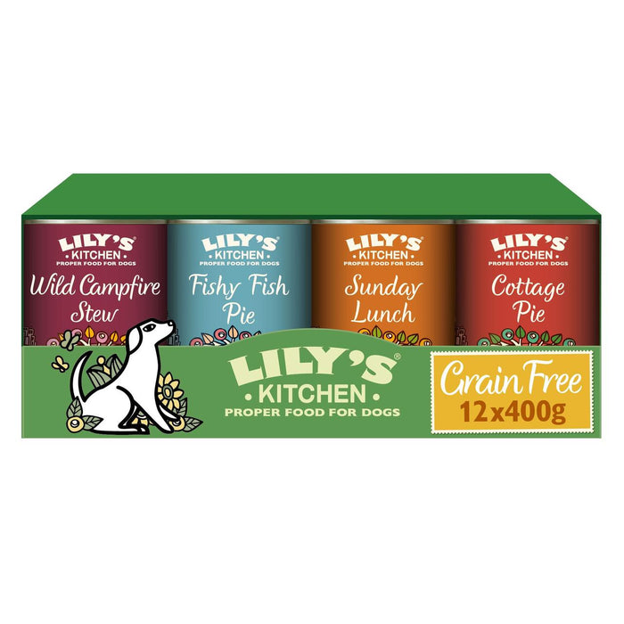 Lily's Kitchen Grain Free Recipes for Dogs Multipack 12 x 400g