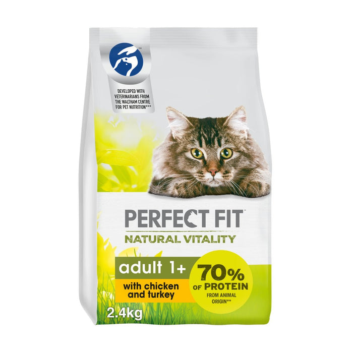 Perfect Fit Cat Complete Dry Natural Vitality with Chicken & Turkey 2.4kg