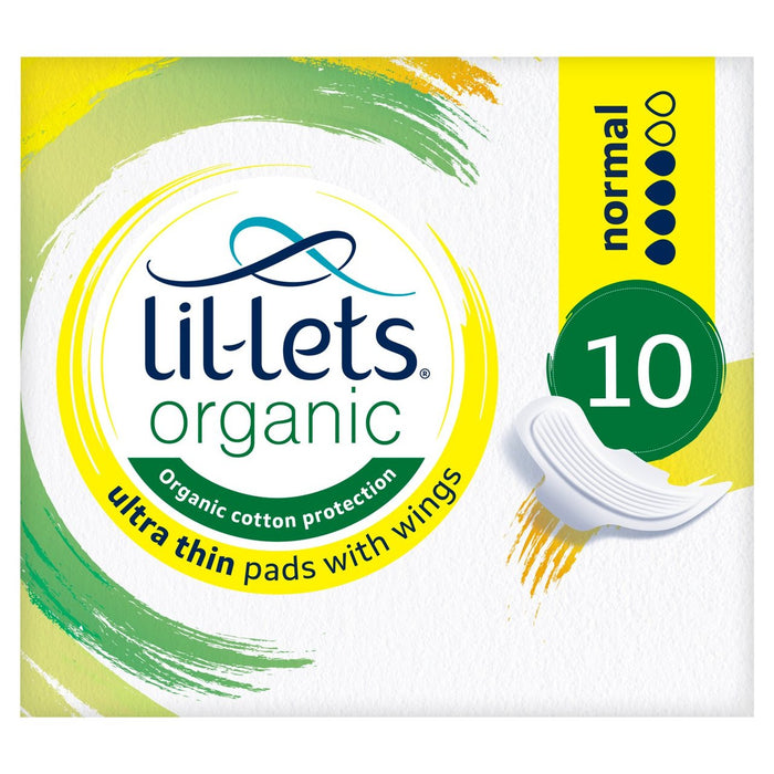 Pads organiques lil-lets normaux 10 par paquet