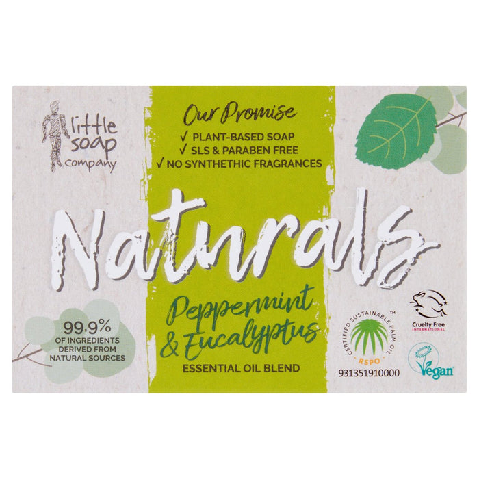 Little Soap Company Naturals Bar Seife Pfeffermint & Eucalyptus 100g