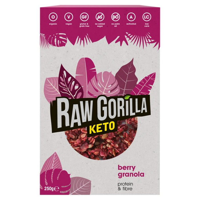 Gorilla cru keto berry granola 250g