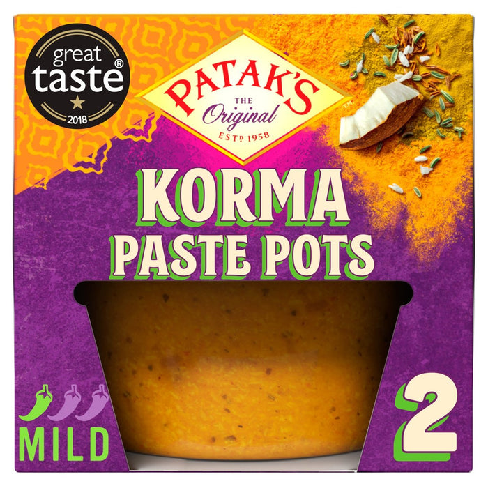 Pataks Korma Curry Pastetopf 2 x 70 g